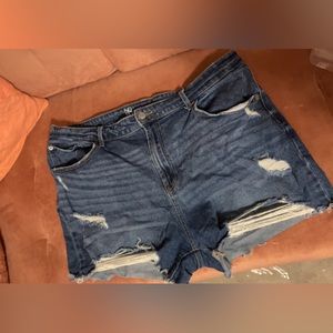 Blue jeans shorts